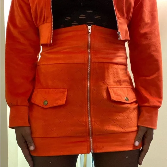 Suede Jacket & Skirt Set - Picture 11 of 11